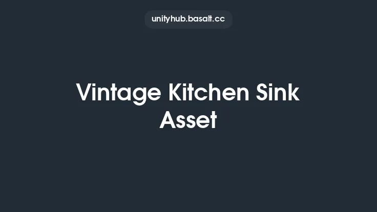 Vintage Kitchen Sink Asset Thumbnail