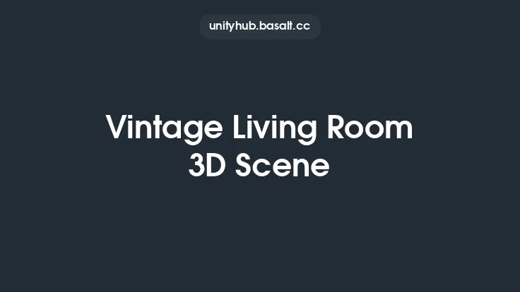 Vintage Living Room 3D Scene Thumbnail