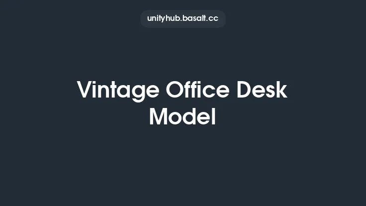 Vintage Office Desk Model Thumbnail