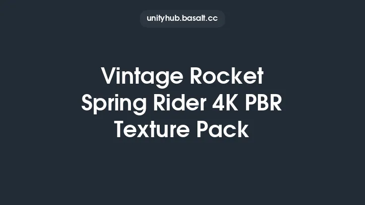 Vintage Rocket Spring Rider 4K PBR Texture Pack Thumbnail