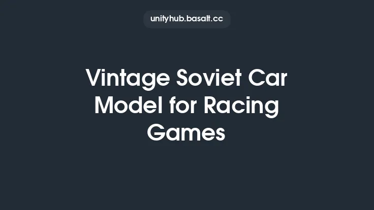 Vintage Soviet Car Model for Racing Games Thumbnail