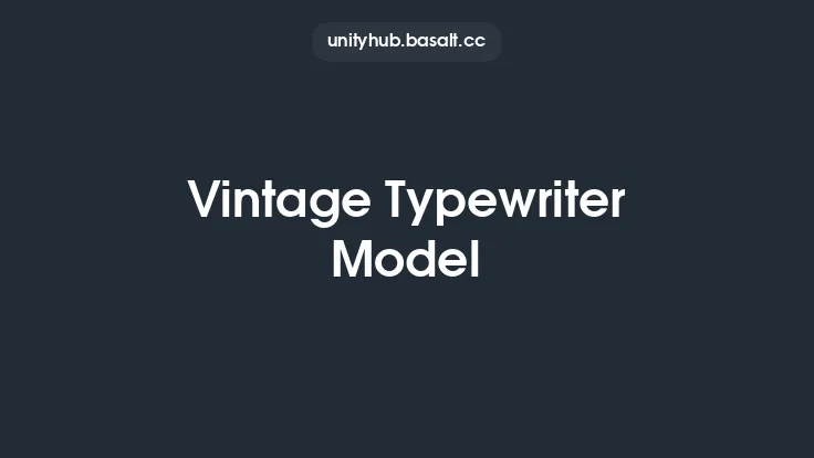Vintage Typewriter Model Thumbnail