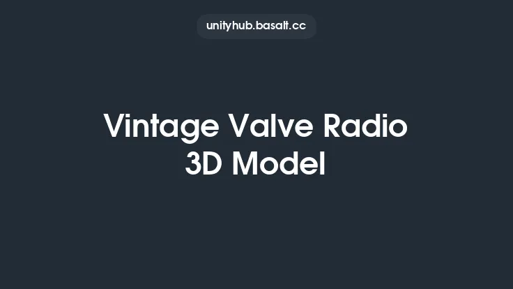 Vintage Valve Radio 3D Model Thumbnail