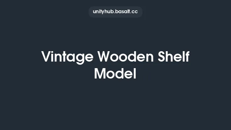 Vintage Wooden Shelf Model Thumbnail