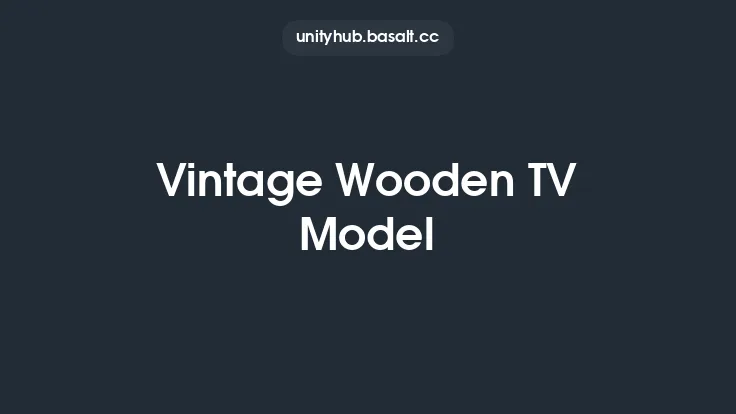 Vintage Wooden TV Model Thumbnail