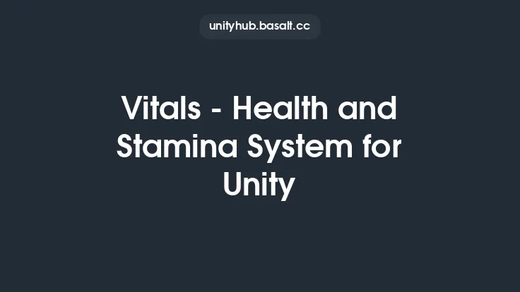 Vitals - Health and Stamina System for Unity Thumbnail