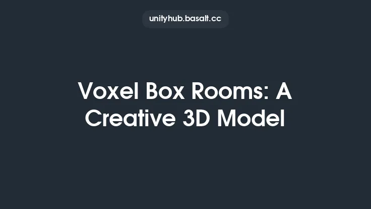 Voxel Box Rooms: A Creative 3D Model Thumbnail