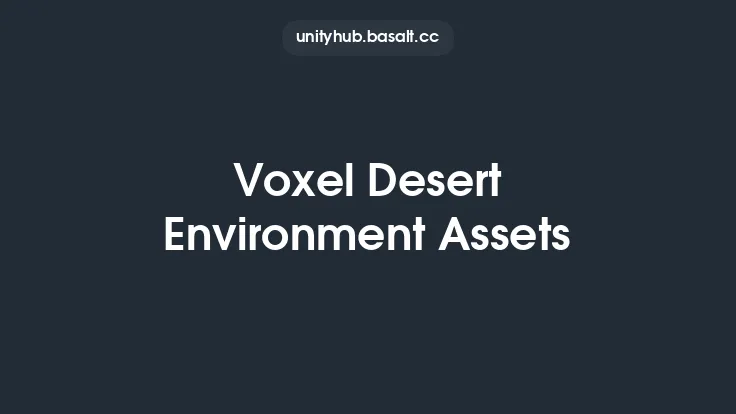 Voxel Desert Environment Assets Thumbnail