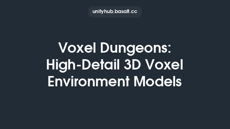 Voxel Dungeons: High-Detail 3D Voxel Environment Models Thumbnail