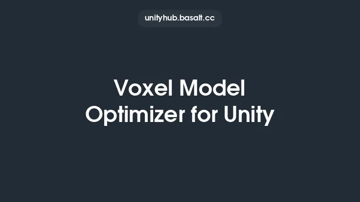 Voxel Model Optimizer for Unity Thumbnail