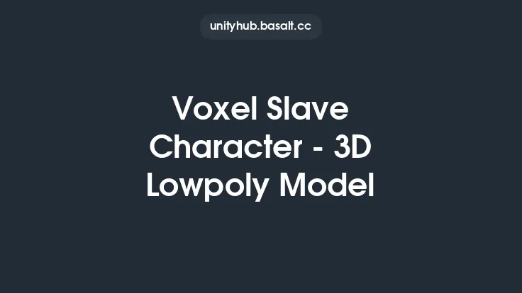 Voxel Slave Character - 3D Lowpoly Model Thumbnail