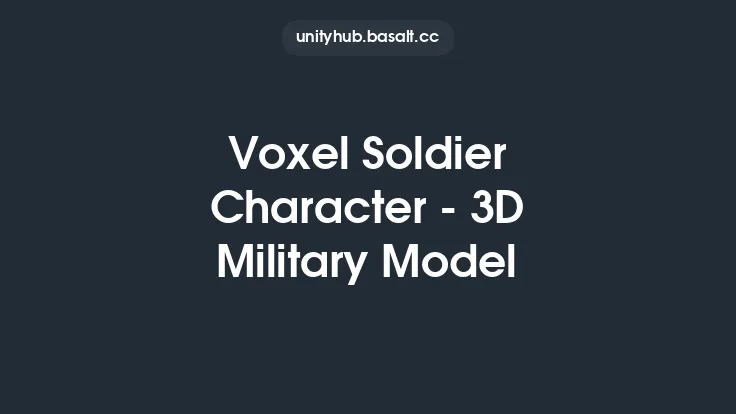 Voxel Soldier Character - 3D Military Model Thumbnail