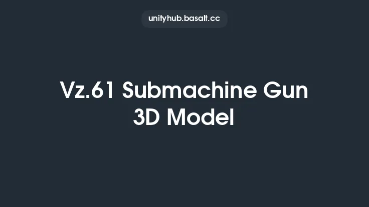 Vz.61 Submachine Gun 3D Model Thumbnail
