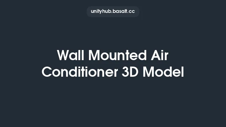 Wall Mounted Air Conditioner 3D Model Thumbnail