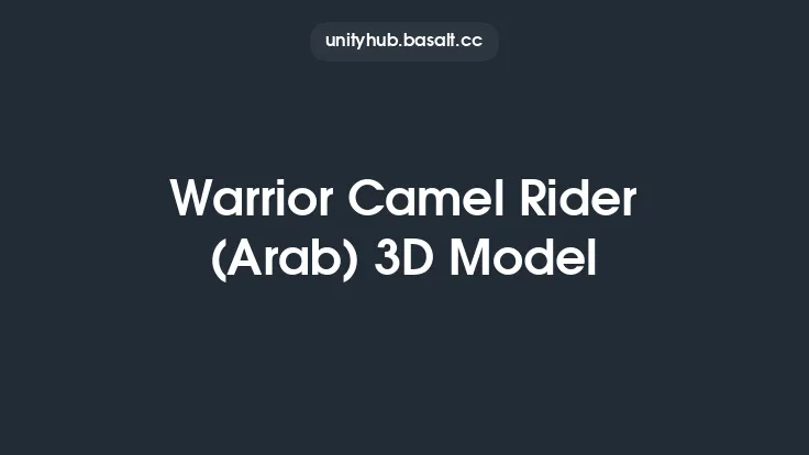 Warrior Camel Rider (Arab) 3D Model Thumbnail