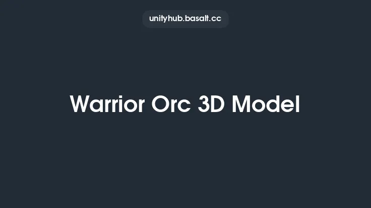 Warrior Orc 3D Model Thumbnail