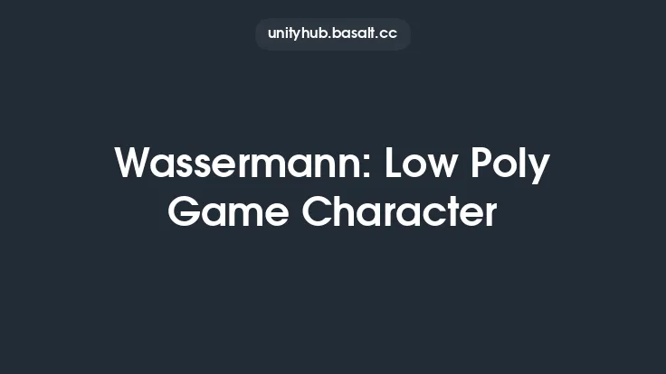 Wassermann: Low Poly Game Character Thumbnail