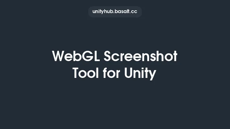 WebGL Screenshot Tool for Unity Thumbnail