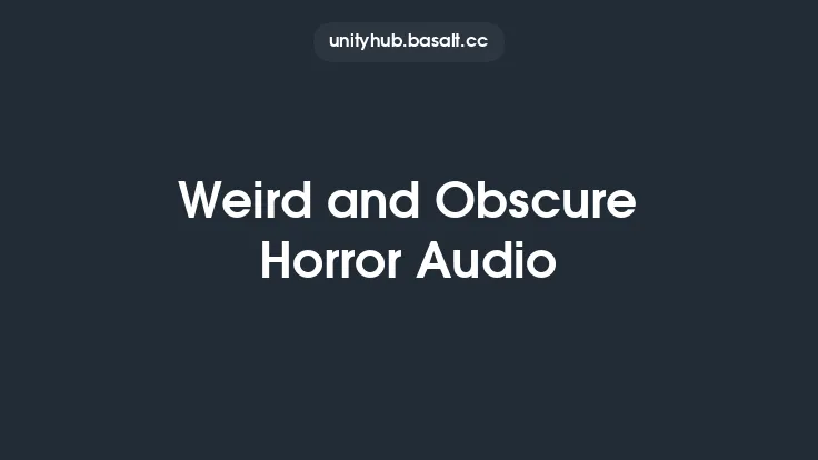 Weird and Obscure Horror Audio Thumbnail