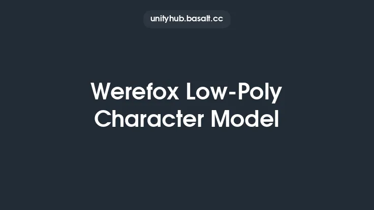 Werefox Low-Poly Character Model Thumbnail