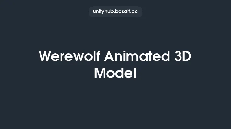 Werewolf Animated 3D Model Thumbnail