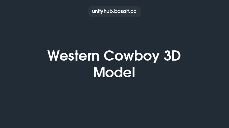 Western Cowboy 3D Model Thumbnail