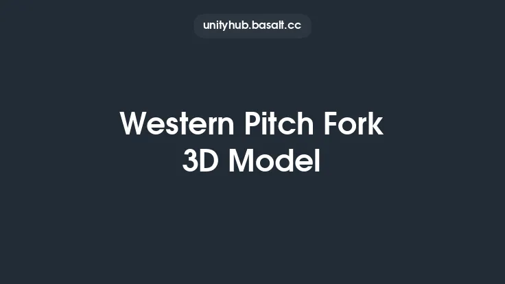 Western Pitch Fork 3D Model Thumbnail