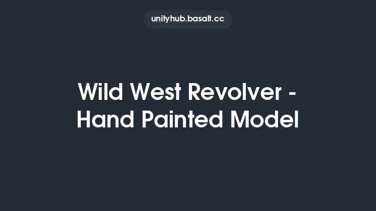 Wild West Revolver - Hand Painted Model Thumbnail