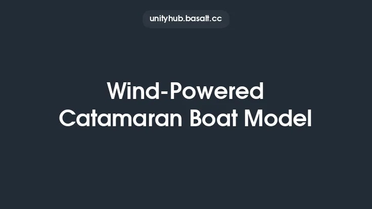 Wind-Powered Catamaran Boat Model Thumbnail