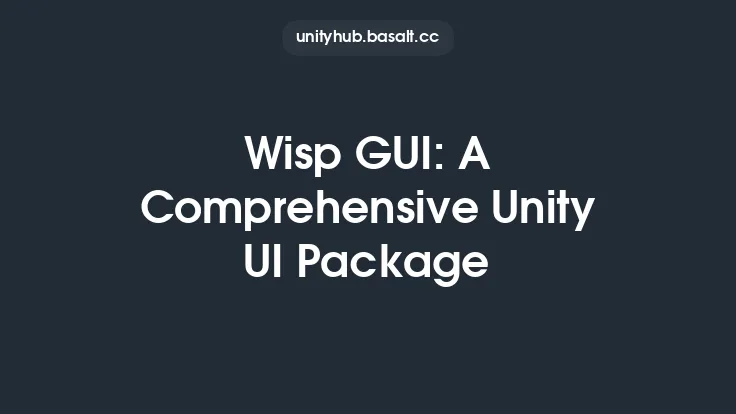 Wisp GUI: A Comprehensive Unity UI Package Thumbnail