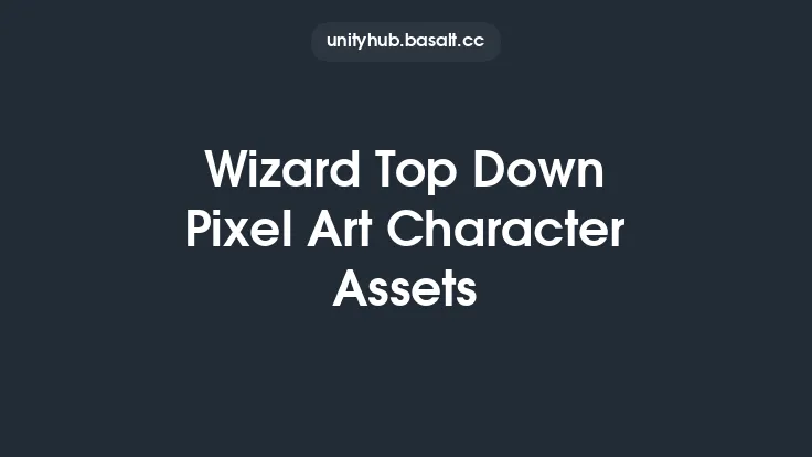 Wizard Top Down Pixel Art Character Assets Thumbnail