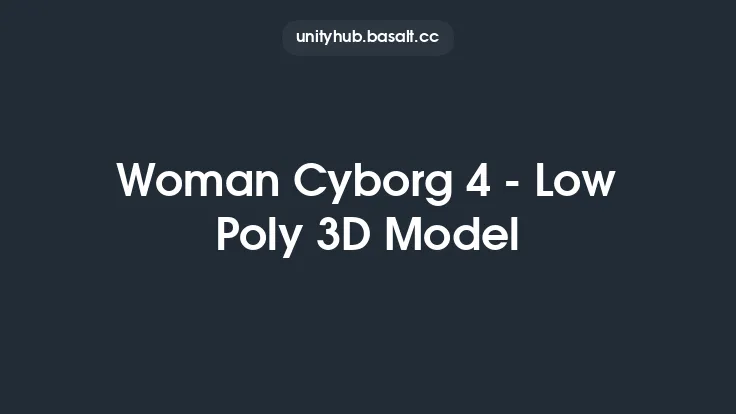 Woman Cyborg 4 - Low Poly 3D Model Thumbnail