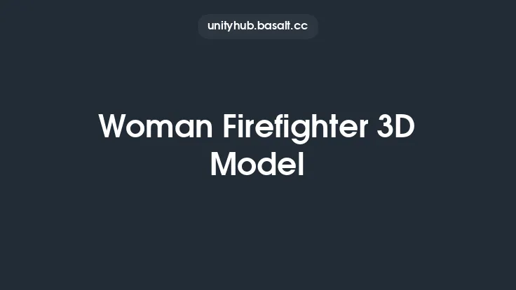 Woman Firefighter 3D Model Thumbnail