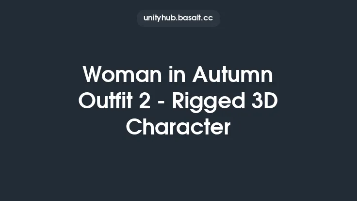 Woman in Autumn Outfit 2 - Rigged 3D Character Thumbnail