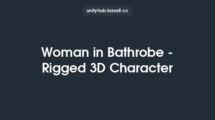Woman in Bathrobe - Rigged 3D Character Thumbnail