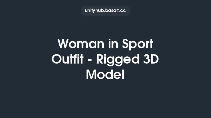 Woman in Sport Outfit - Rigged 3D Model Thumbnail