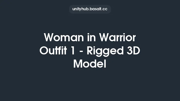 Woman in Warrior Outfit 1 - Rigged 3D Model Thumbnail