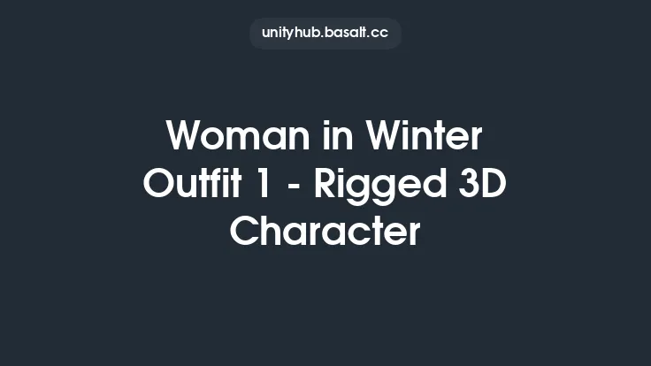 Woman in Winter Outfit 1 - Rigged 3D Character Thumbnail