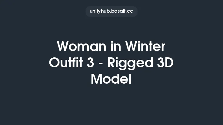 Woman in Winter Outfit 3 - Rigged 3D Model Thumbnail