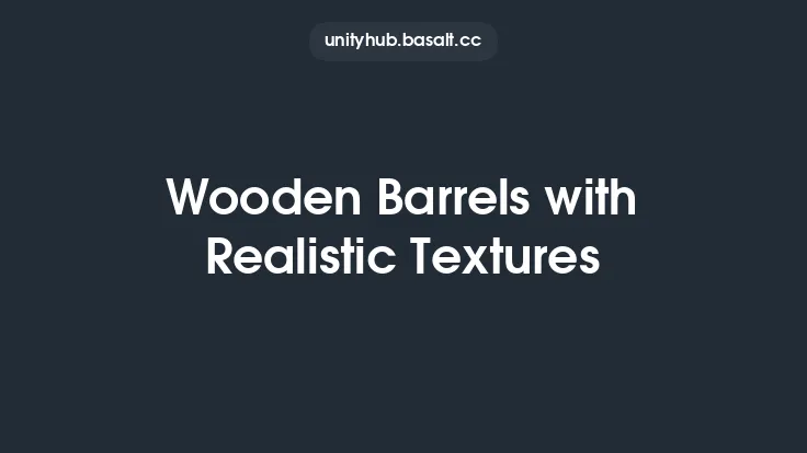 Wooden Barrels with Realistic Textures Thumbnail