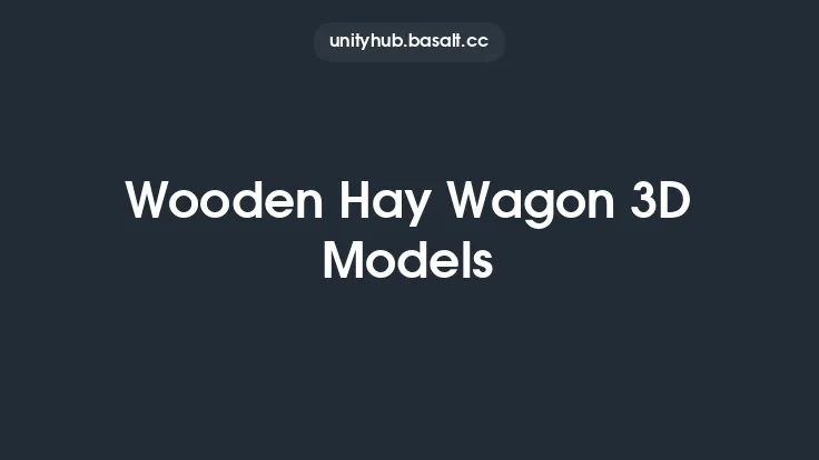 Wooden Hay Wagon 3D Models Thumbnail