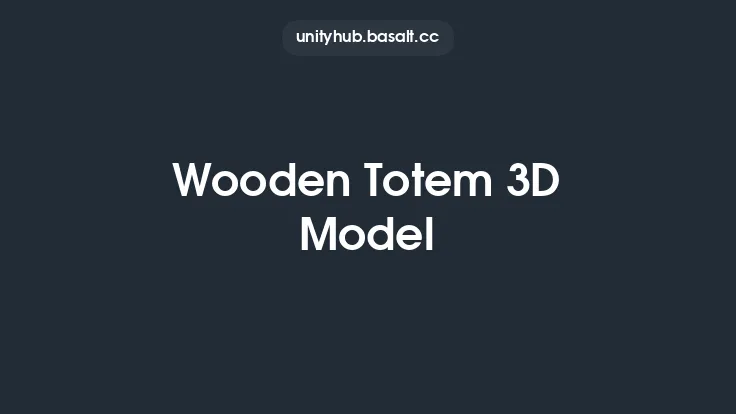 Wooden Totem 3D Model Thumbnail