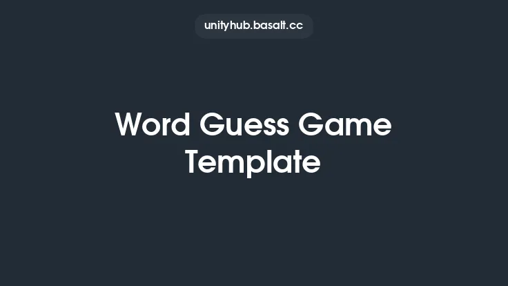 Word Guess Game Template Thumbnail