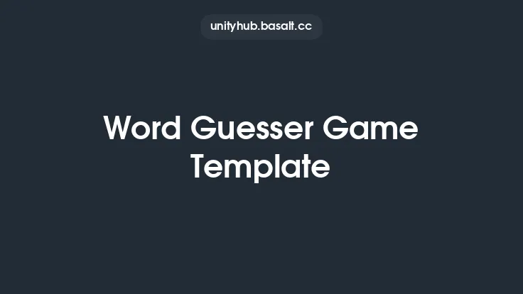 Word Guesser Game Template Thumbnail