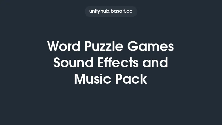 Word Puzzle Games Sound Effects and Music Pack Thumbnail