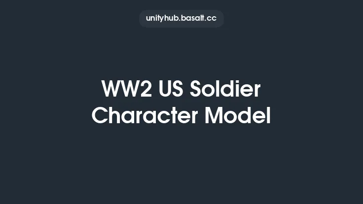 WW2 US Soldier Character Model Thumbnail