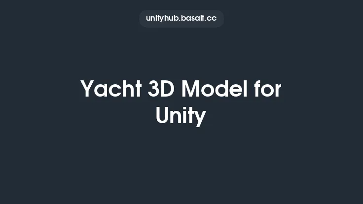 Yacht 3D Model for Unity Thumbnail