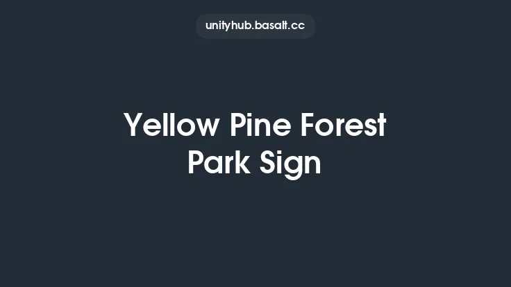 Yellow Pine Forest Park Sign Thumbnail
