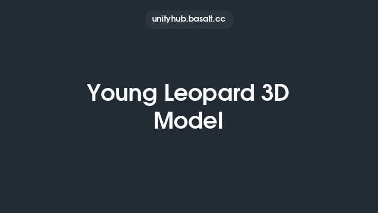 Young Leopard 3D Model Thumbnail