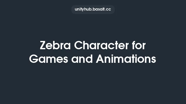 Zebra Character for Games and Animations Thumbnail